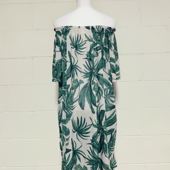 H&M CONSCIOUS • PALM LEAF DRESS - Picture 3 of 5